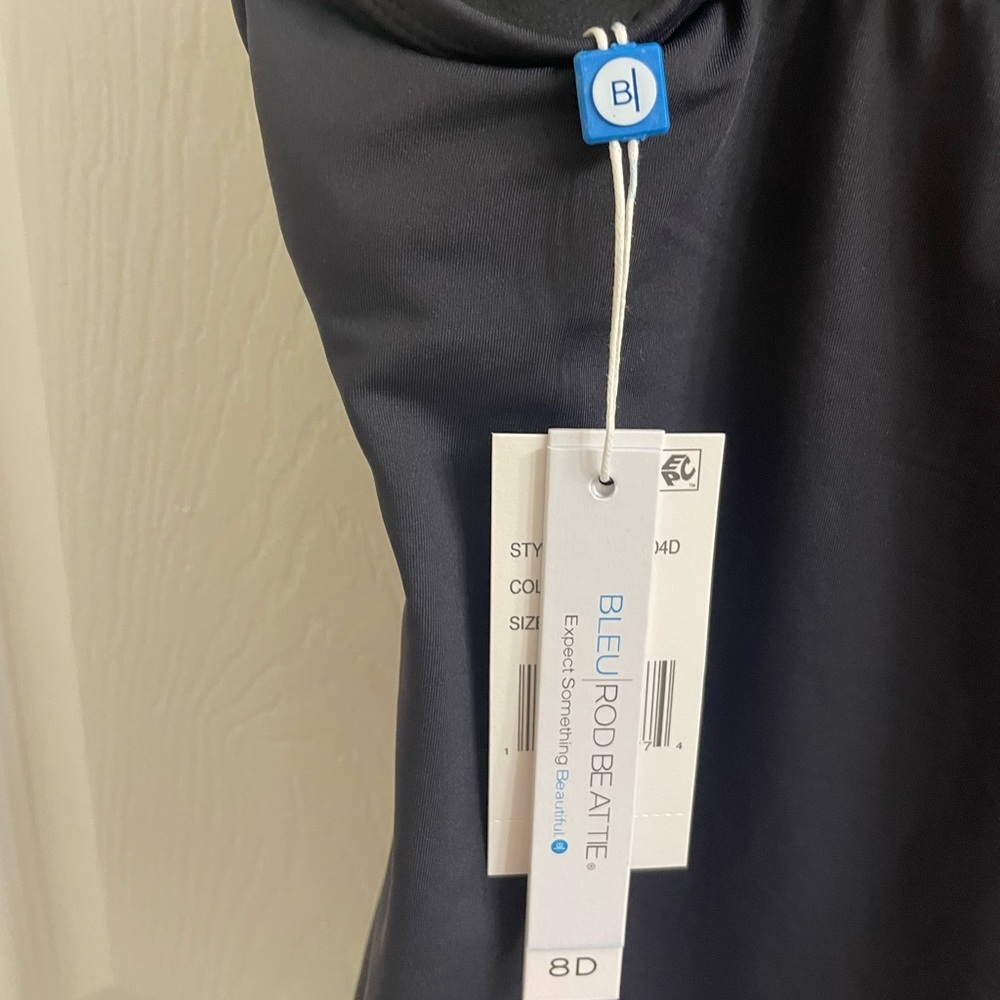 🌊NWT! Bleu Rod Beattie Black Tankini Top. Size 8D. Retail price $89 - Picture 9 of 13